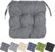 GARRONDA Coussin de chaise 40x40 cm – 4 cm d'épaisseur – hydrofuge et résistant aux UV – gris