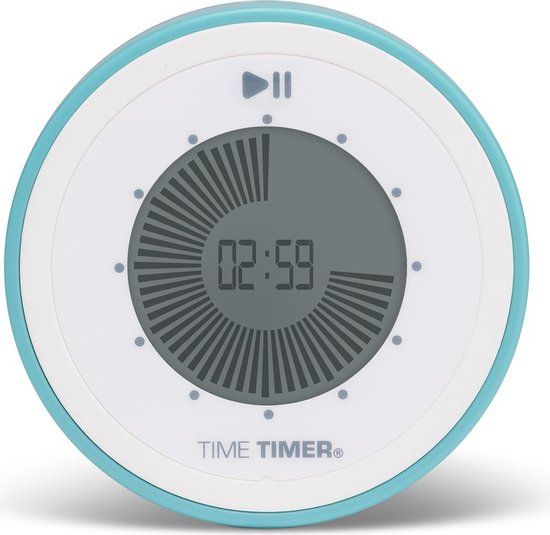 Time Timer Original Twist - Lake Day Blue - Visuele Countdown Timer - Tijdklok - Tijdmanagement Tool - School, Thuis, Kantoor - 6+ jaar