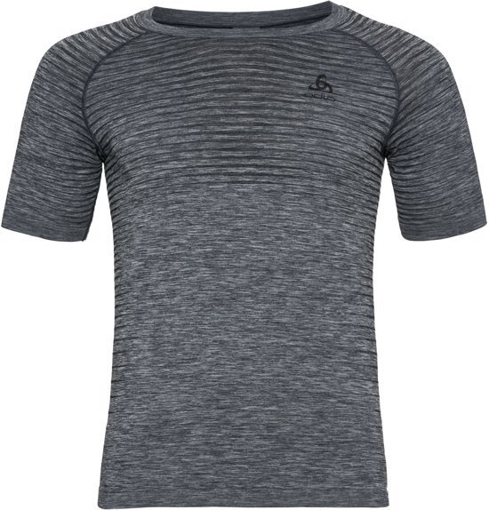 ODLO Bl Top Crew Neck S/S Performance Light Heren Sportshirt - Grey Melange - Maat XXL