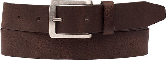 Petrol Industries Riem Heren - Broekriem - Verstelbaar - Leer - Bruin - 95 cm - L