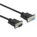 Delock Serial Cable RS-232 D-Sub9 male to female with narrow plug housing 2 m