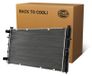 HELLA 8MK 366 302-011 Radiateur, refroidisseur d'eau, radiateur moteur pour VW Transporter IV Bus (70B, 70C, 7DB, 7DK, 70J, 70K, 7DC, 7DJ), Transporter IV fourgonnette