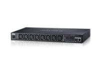 ATEN PE6108 IP-afstandsbediening stopcontact, 8 poorten, 1HE, 8X C13, 10A, energiemeting, PE6108G, zwart