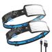 Smiling Shark Oplaadbare Koplamp, 230 ° Groothoek 6* Wit Licht De Helderste LED Hoofd Lamp met Bewegingssensor Waterdichte Koplamp voor Camping Wandelen Buiten