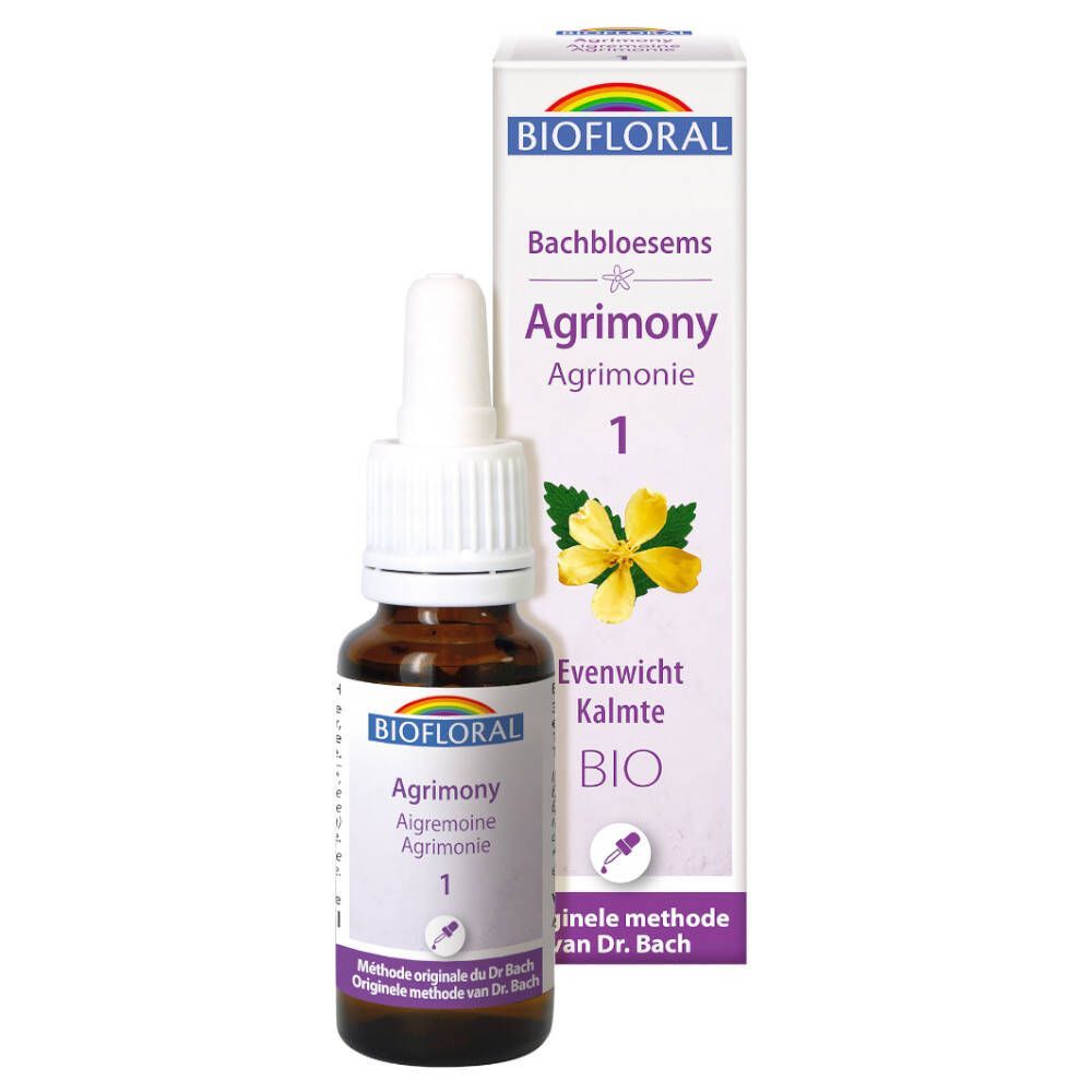 Biofloral Bachbloesems 01 Agrimonie Bio 20 ml