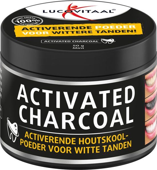 Lucovitaal Activated Charcoal - 50g - Whitening Tooth Powder