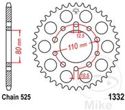 JT-prockets JTR1332-43 kettingwiel