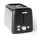 Amazon Basics Broodrooster met 2 Sneetjes, 7 Bruiningsniveaus, 800W, Zwart