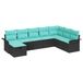 vidaXL - Tuinbank - Set - 8 - st - Poly - rattan