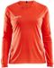 Craft Squad Solid Voetbalshirt Lange Mouw Dames - Oranje | Maat: XXL