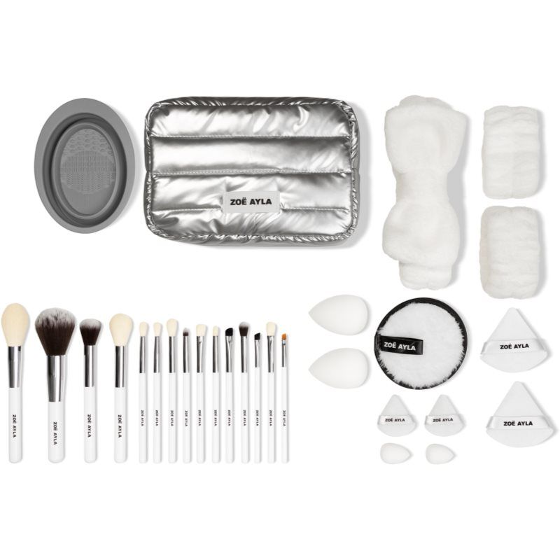 Zoë Ayla Mega Brush Set Make-up tasje 30 st