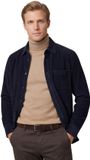 Hugo Boss Boss Orange Heren Overshirt Donkerblauw Katoen Corduroy Borstzak L