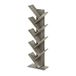 Furinno TREE Boekenplank, 9-laags boekenplank, boomboekenkast voor kamerdecoratie, 8,4 x 15,7 x 50,9, voor woonkamer, slaapkamer, thuiskantoor, Frans eiken