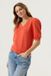 Garcia Dames Effen Sweater Rood 3/4 sleeve