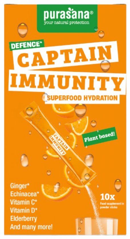 Purasana Captain Immunity Superfood Hydration - 10 sticks