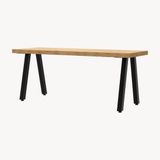 en.casa Stalen onderstel Heustreu set van 2 tafelpoot 45x40 cm zwart