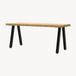 en.casa Pied de table Heustreu set de 2 45x40 cm noir