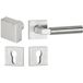 Hermat Poignée de porte INFINITY 01 en acier inoxydable, bouton / poignée - DIN droite acier inoxydable mat
