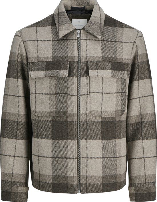 Jack &amp; jones Jack & Jones Jprccrussel Wool Blend Jacket Sn 12259393 Brindle/check Mannen Maat - XL