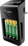 Varta 57687 Batterij Oplader - LCD - Incl. 4x AA 2100 mAh Batterijen - Zwart