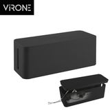 Virone Kabelbox - Kabelorganizer voor Stekkerdozen - Opbergbox Stekkerdoos - Zwart