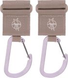 Lässig Lassig 2 Stuks Beige Carabiner Tassenhaak 1107007301