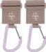 Lässig Lassig 2 Stuks Beige Carabiner Tassenhaak 1107007301
