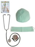 Merkloos / Sans marque Dokters / chirurg verkleed accessoires set - 4 delig - ziekenhuis thema - carnaval - volwassenen