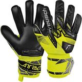 Reusch Attrakt Silver Keepershandschoenen Junior Neon Geel - Zwart - Zilver Maat 5