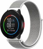 Strap-it Polar Nylon bandje geschikt voor Polar Ignite / Ignite 2 / Ignite 3 / Unite / Polar Pacer - Zeeschelp Grijs