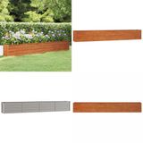 vidaXL Plantenbak verhoogd 320x40x45 cm cortenstaal roestig