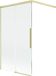 Mexen Rox badwand 2-delig schuifbaar 100 x 150 cm, transparant, geborsteld goud