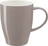 Bellatio Design Koffie mok Paris - 1x - porselein - grijs - 350 ml