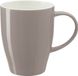 Bellatio Design Koffie mok Paris - 1x - porselein - grijs - 350 ml