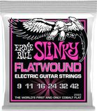 Ernie Ball 2593 Super Slinky Flatwound Cobalt Elektrische Gitaarsnaren (9-42)
