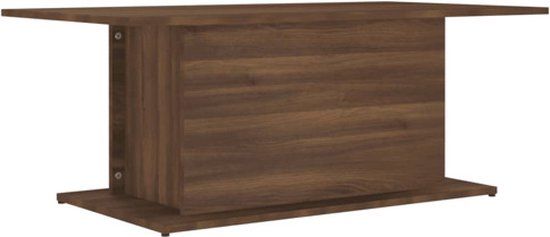 vidaXL Salontafel 102x55,5x40 cm bewerkt hout bruin eikenkleur