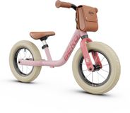 BERG MOOV12 Loopfiets - 2,5+ jaar - 12 inch - Lichtgewicht - Comfortabele luchtbanden - Verstelbaar Stuur en Zadel - Incl. Rugtasje - Retro Pink