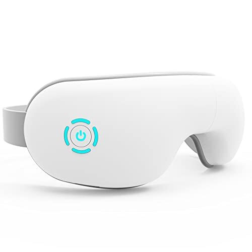 twinkstar Multifunctioneel oogmassageapparaat, elektrisch oogmasker massageapparaat met verlichting van gezwollen en ontspannen kringen rond de ogen (model: wit/TR-143)