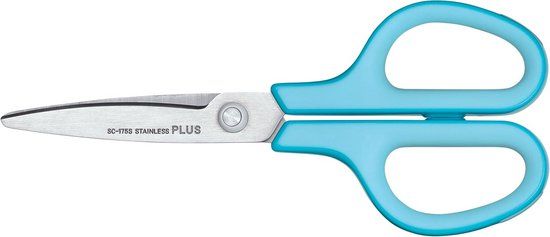 Plus FitCut Curve SMART schaar - 17,5 cm - blauw - op blister