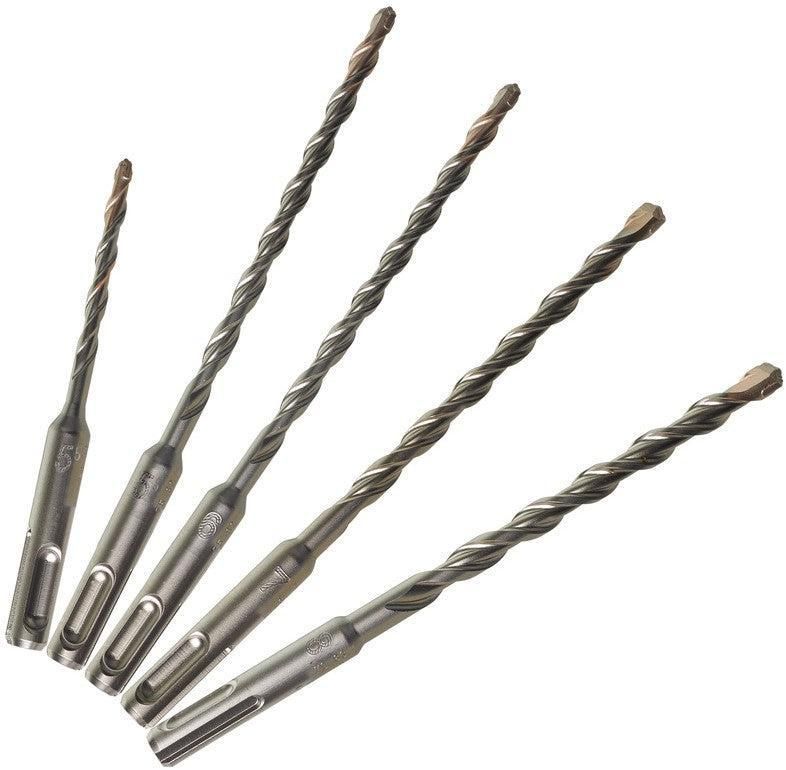 Set SDS-plus hammer drill bits - 2-cutter / cassettes SDS-Plus M2 Set GB - 5 pieces