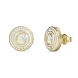 Guess Jewellery G TALISMAN Oorbellen Goudkleurig Kristal Staal Vrouwen