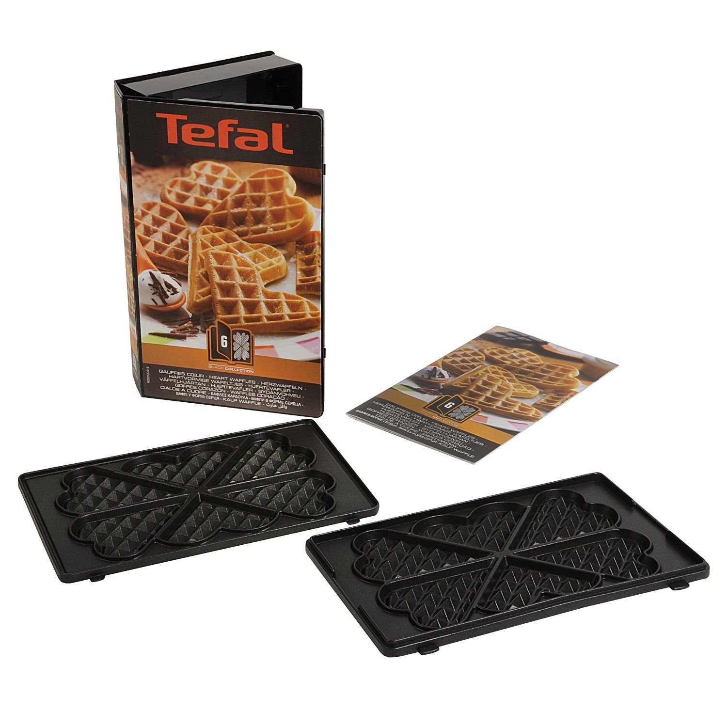 Tefal Snack Collection Hartwafelplaten XA8006 - Zwart