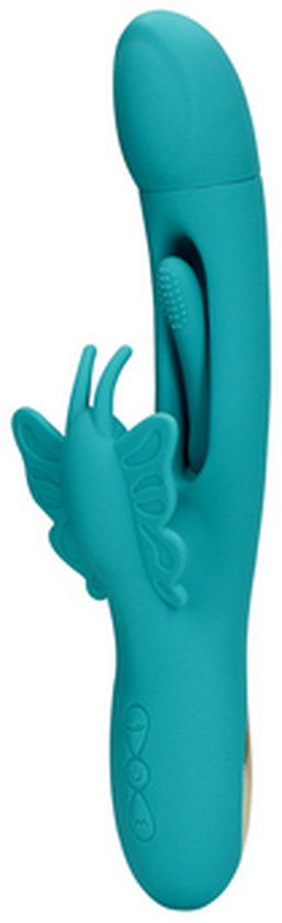 Loveline Shots Europe Wholesale and Distribution Flapping G-Spot Vlinder Vibrator Teal