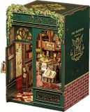 CuteBee Book Nook - Modelbouw - Houten 3D Puzzel - DIY Bouwpakket Volwassenen en Volwassenen - Boekensteun - Boekenhouder - Owl Bookstore