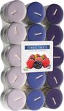 Bougie parfumée 120x Bougies chauffe-plat Fruits des bois 4 heures de combustion Rose