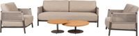 4 Seasons Outdoor Volta Savanne loungeset 5-delig teak bruin/terre grijs zand/latte