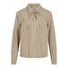 ROUGE EDIT geruite blouse - beige