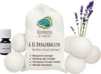 Slaaploos Lavendel Drogerballen set - 6 Wasdroger Ballen met Lavendel Olie