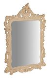 Biscottini Wandspiegel van hout met ongeslepen afwerking, 70 x 8 x 8 x 106, spiegel met vintage frame, Made in Italy