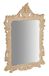 Biscottini Wandspiegel van hout met ongeslepen afwerking, 70 x 8 x 8 x 106, spiegel met vintage frame, Made in Italy